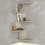 Hanah Home Caniko Estantería de Pared Travertino